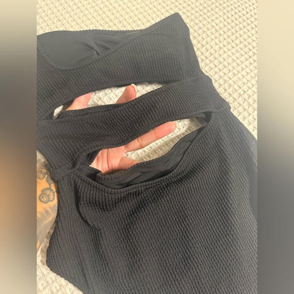 Stylish Black One Piece Swimsuit - Picture 8 of 10